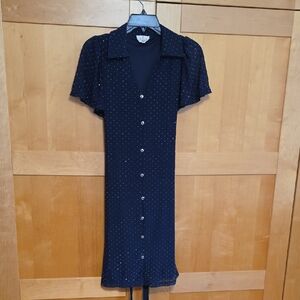 EMBER Petite SMALL Dress Navy Blue/Sparkles